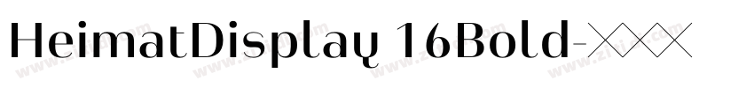 HeimatDisplay 16Bold字体转换